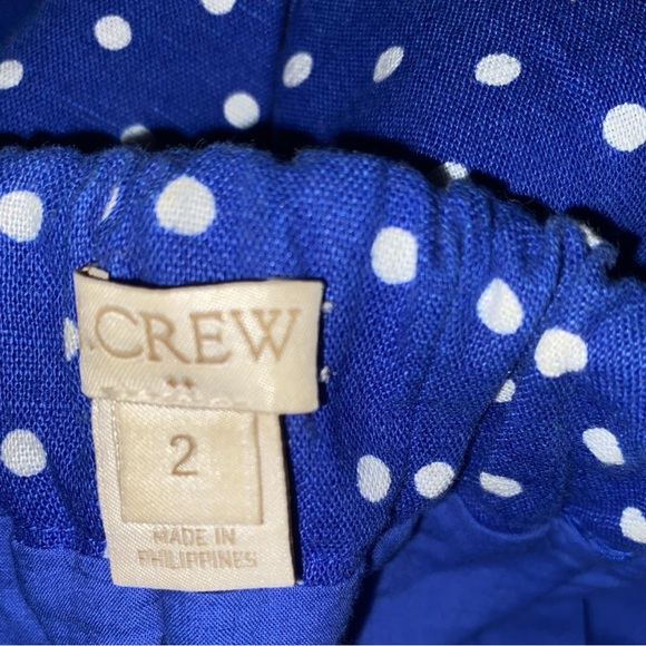 VINTAGE J. CREW POLKA DOT COTTON BLEND SKATER MINI SKIRT•SIZE:2 •WOMEN’S - Picture 10 of 13